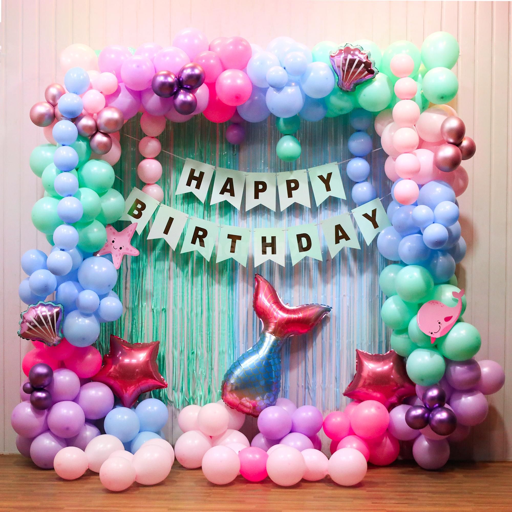 Mermaid's Ocean Fiesta Birthday Decoraton