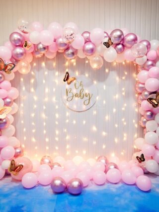 Blak with GoldenBirthday Decoration