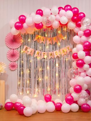Silver Sequin Birthday Decoration