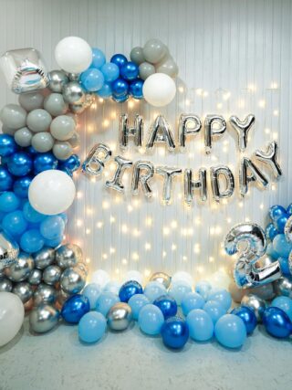 Black & Rose Gold Affair Birthday Decoration