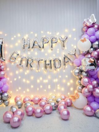 Lavender Rose Birthday Decoration