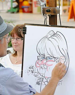 Caricature for kids birthday party