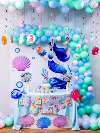 Underwater colors Birthday Decoration