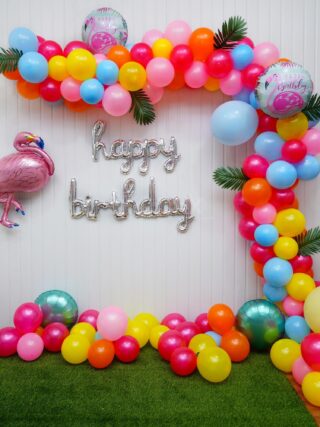 Flamingo bliss Birthday Decoration