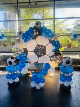 Football with ring Balloon Birthday Decoration