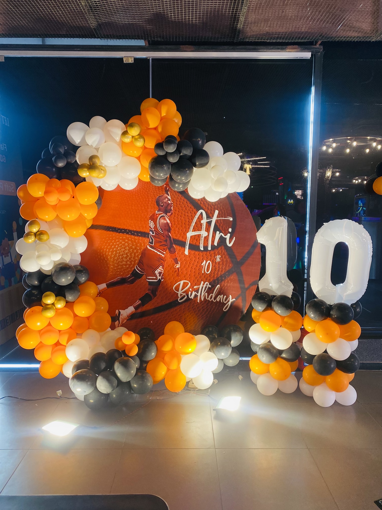 Basketball with ring Balloon Birthday Decoration